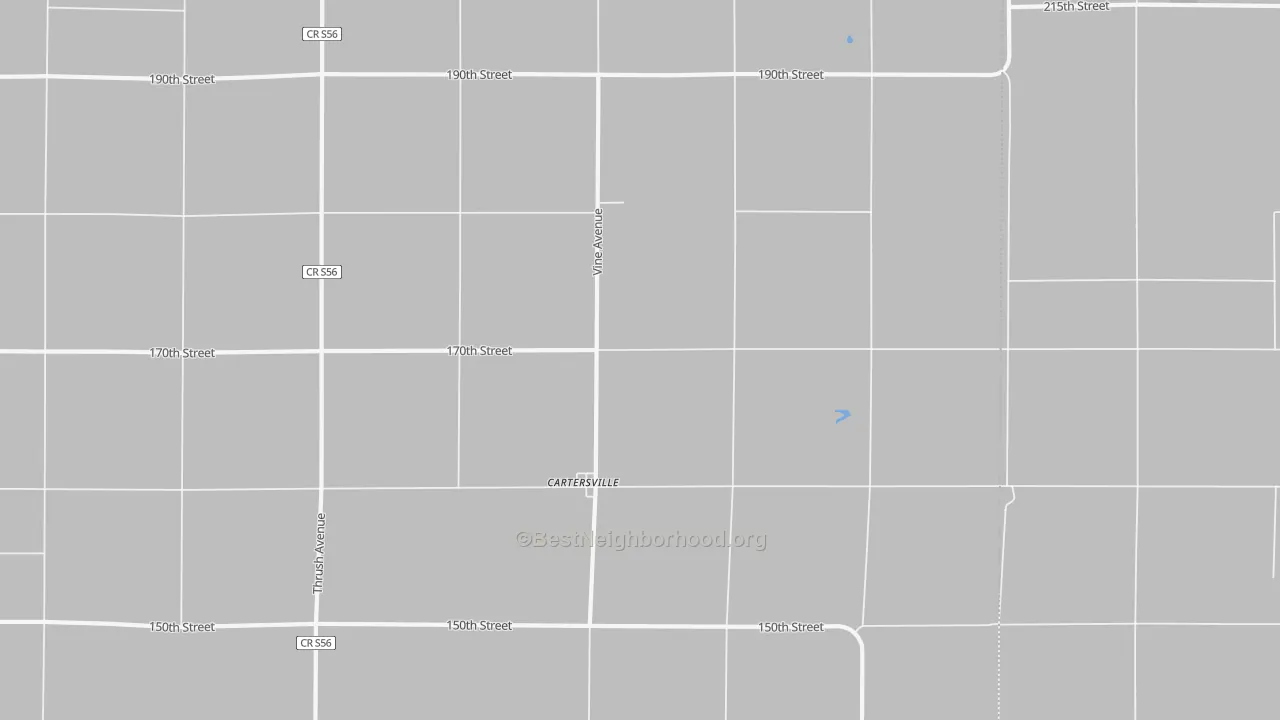 Transit Grade map of Cartersville, IA
