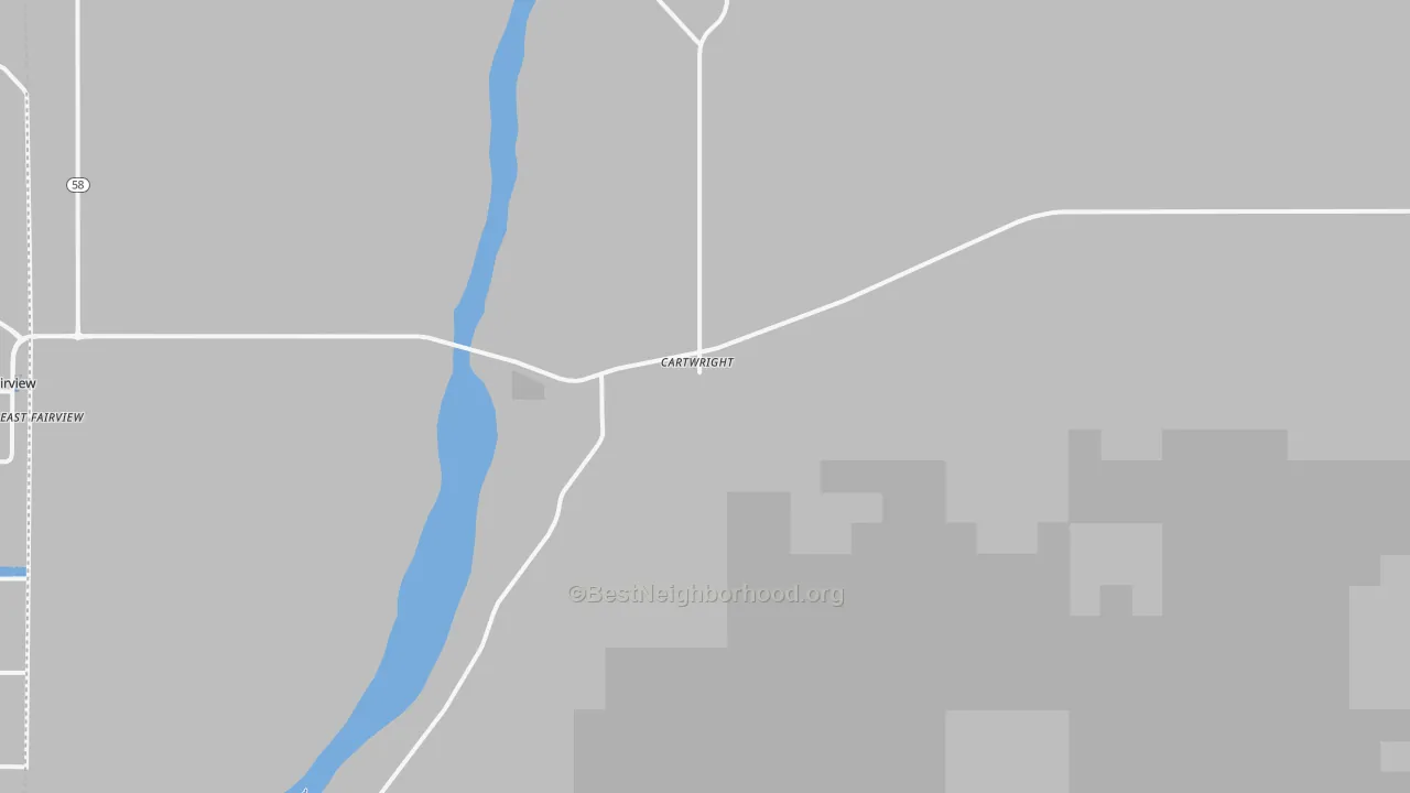 Transit Grade map of Cartwright, ND