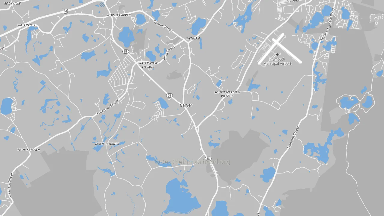 Transit Grade map of Carver, MA