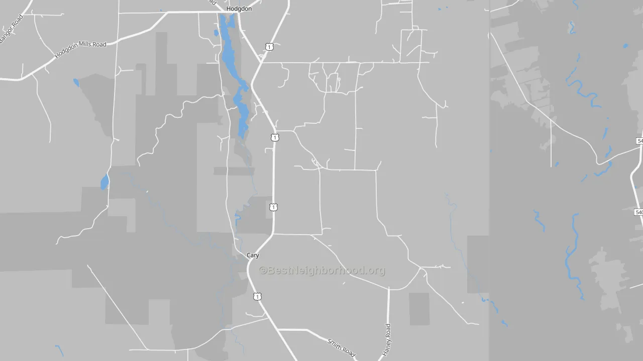 Transit Grade map of Cary, ME