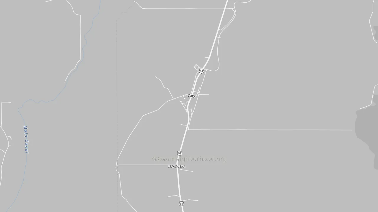 Transit Grade map of Cary, MS