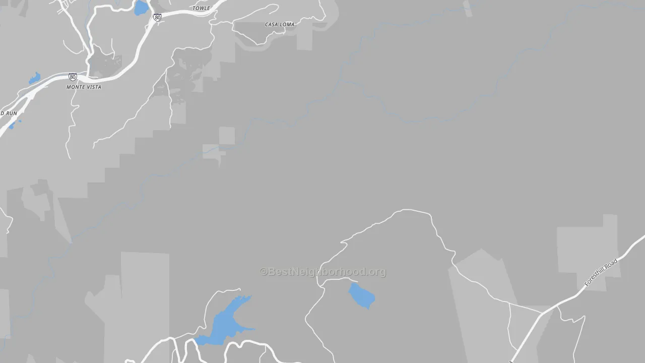 Transit Grade map of Casa Loma, CA