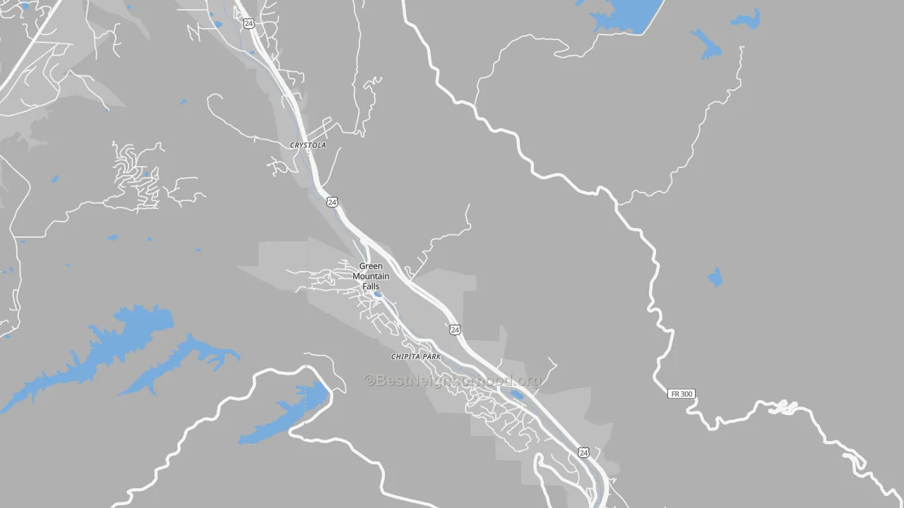 Transit Grade map of Cascade-Chipita Park, CO