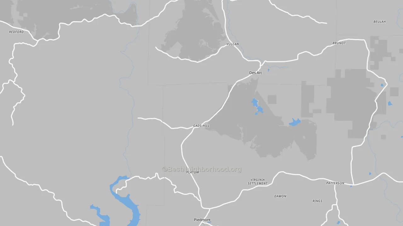 Transit Grade map of Cascade, MO