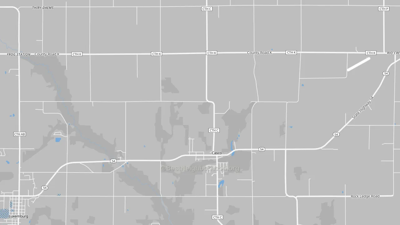 Transit Grade map of Casco, WI