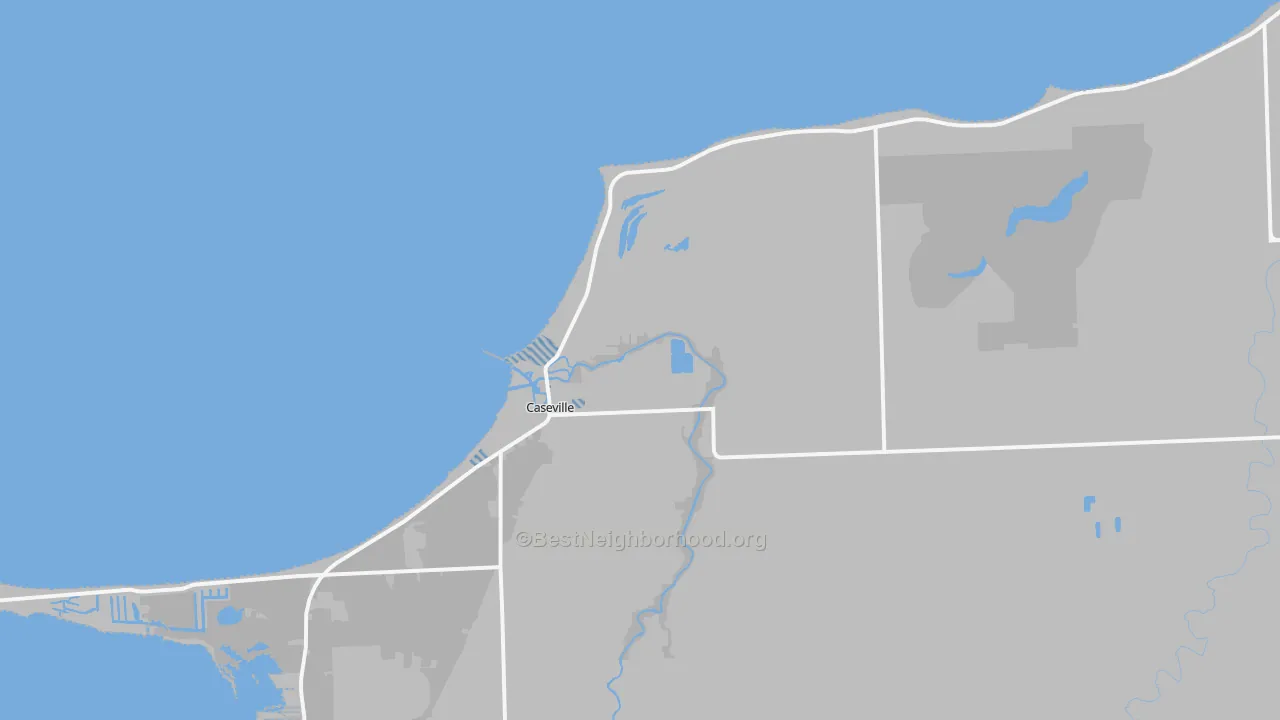 Transit Grade map of Caseville, MI