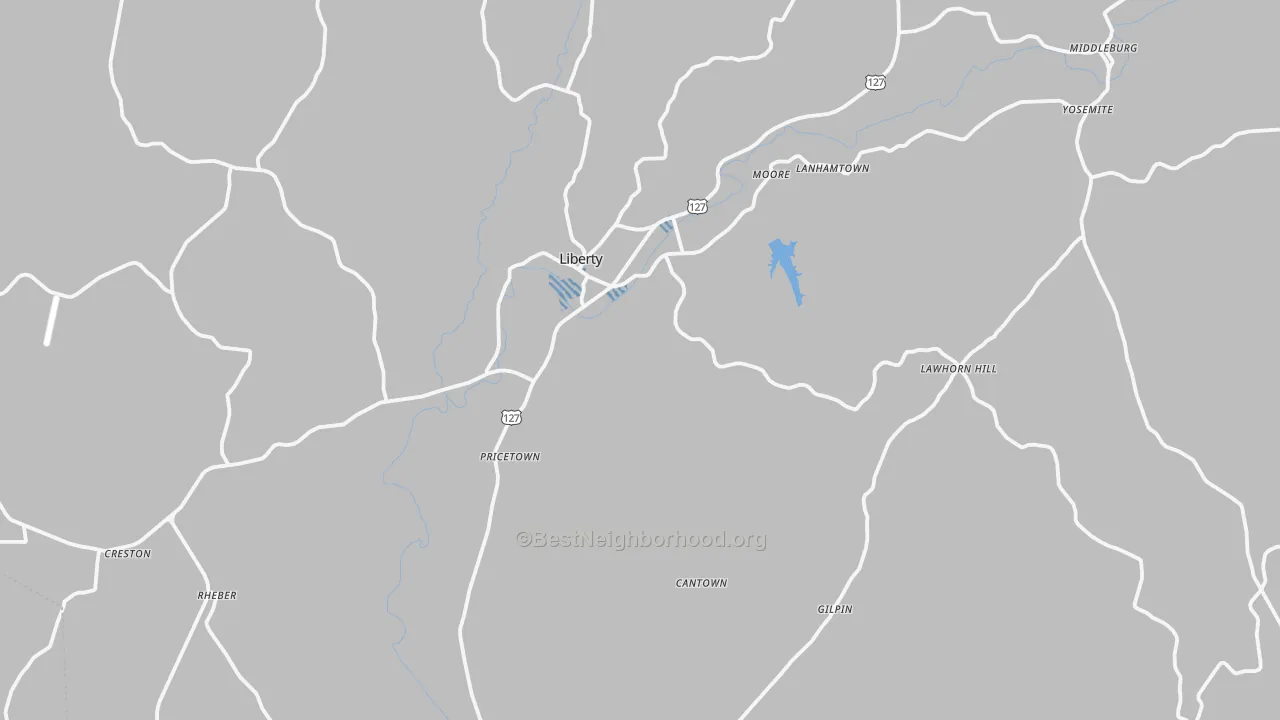 Transit Grade map of Casey County, KY