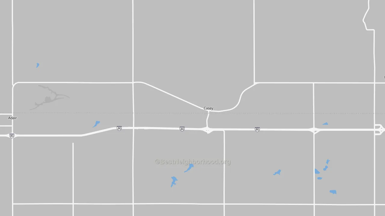 Transit Grade map of Casey, IA