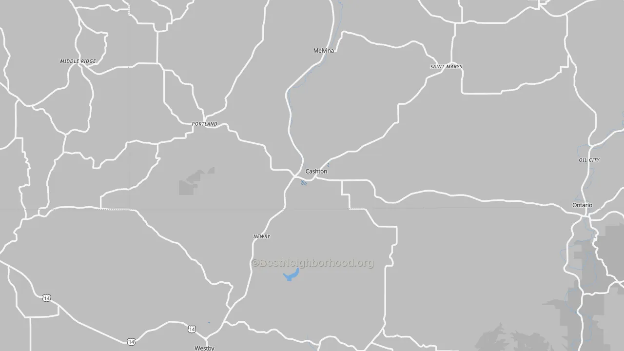 Transit Grade map of Cashton, WI
