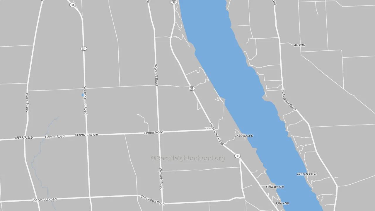 Transit Grade map of Casowasco, NY