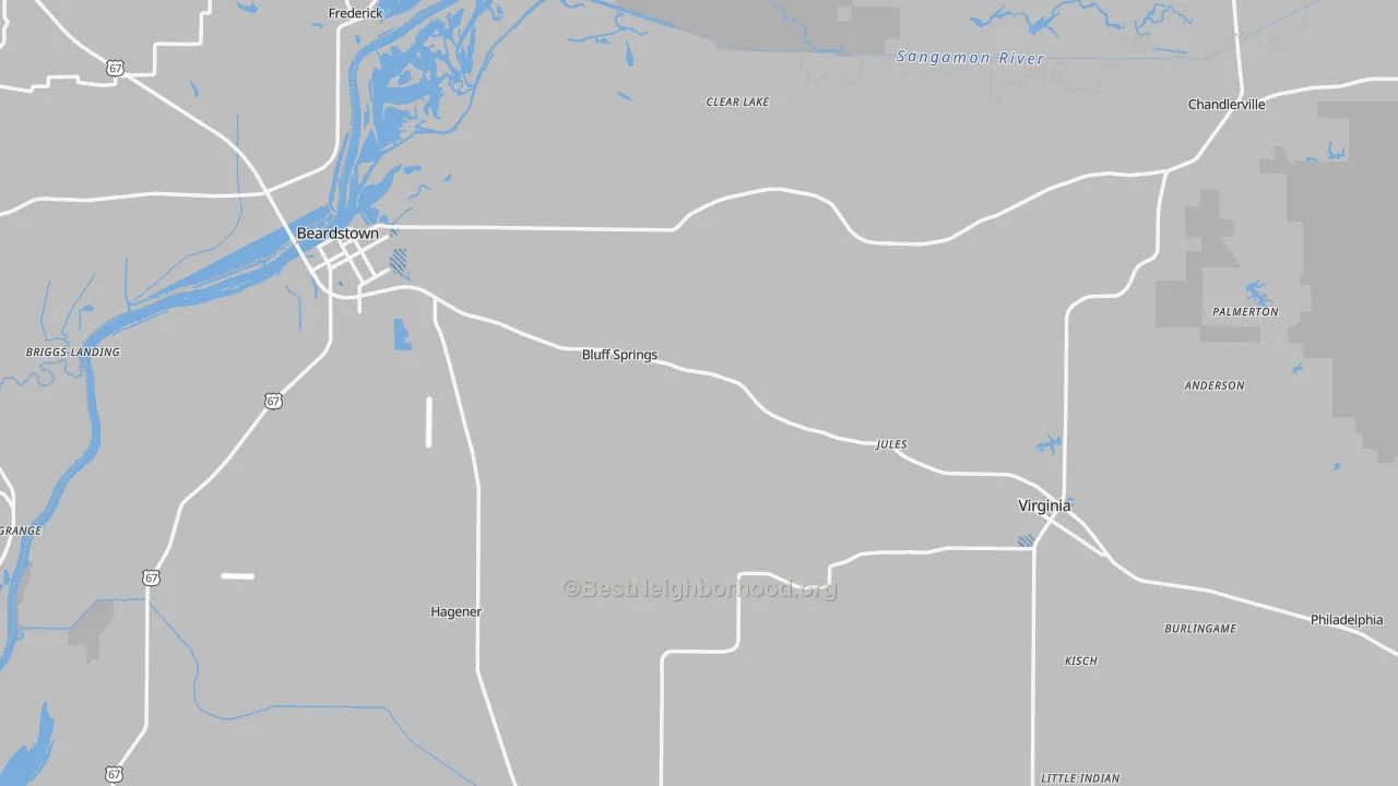 Transit Grade map of Cass County, IL
