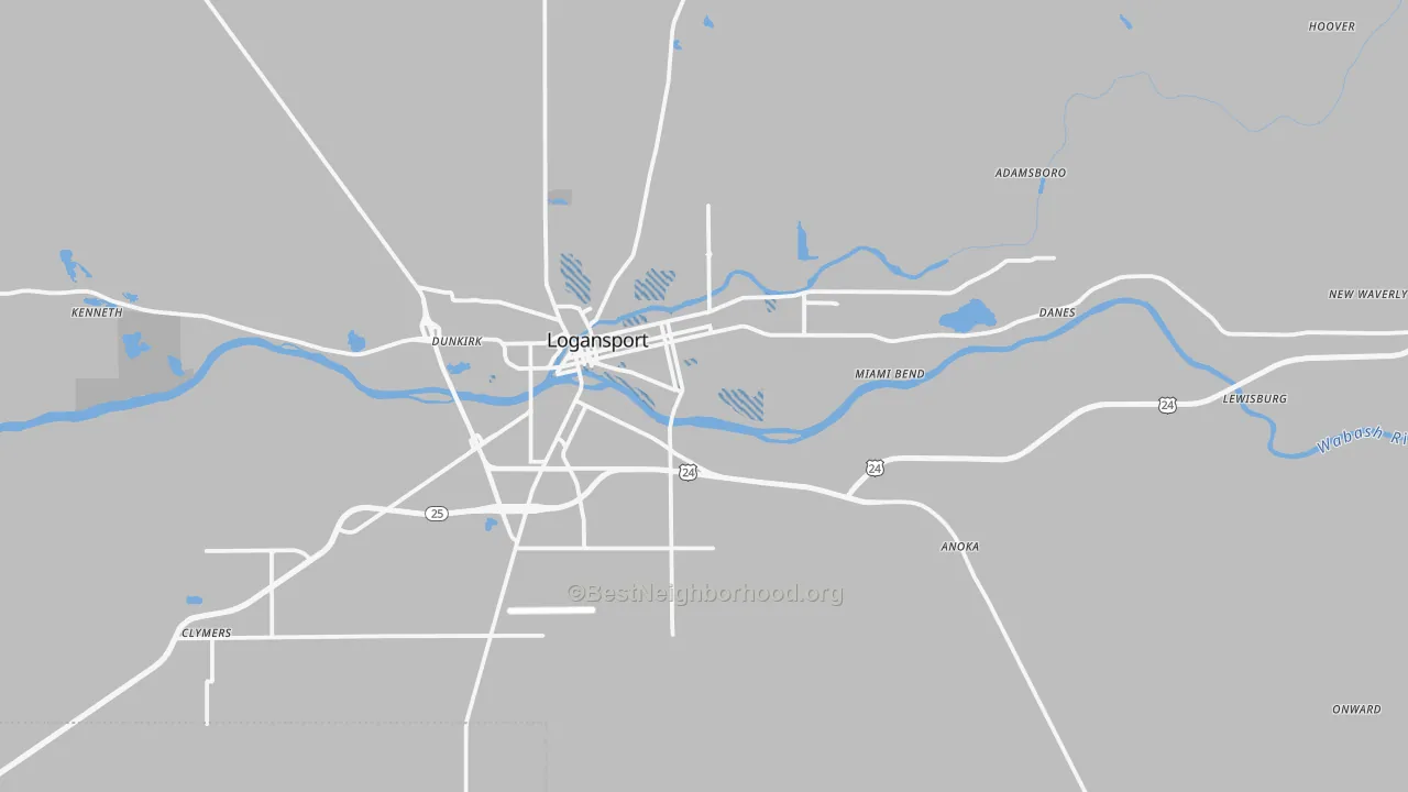 Transit Grade map of Cass County, IN