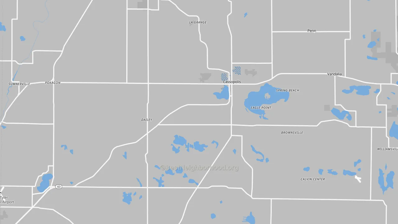 Transit Grade map of Cass County, MI