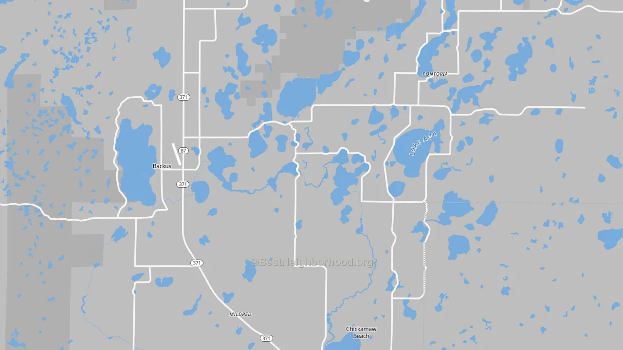 Transit Grade map of Cass County, MN
