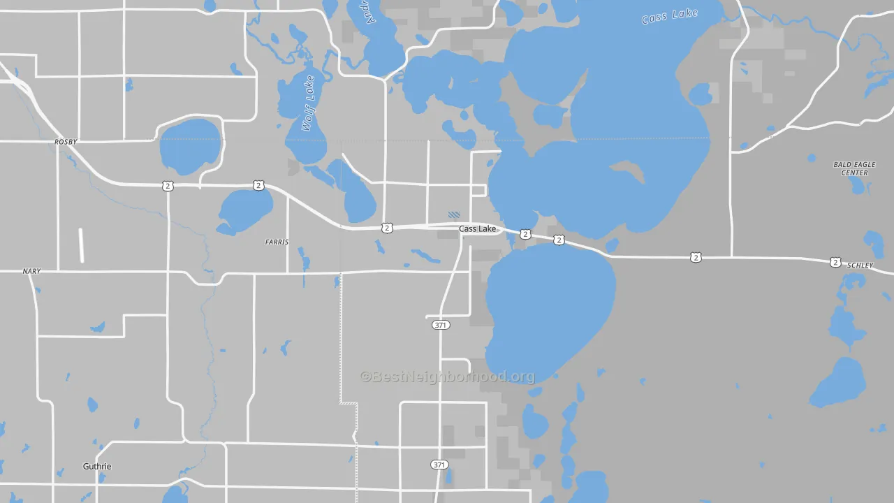 Transit Grade map of Cass Lake, MN