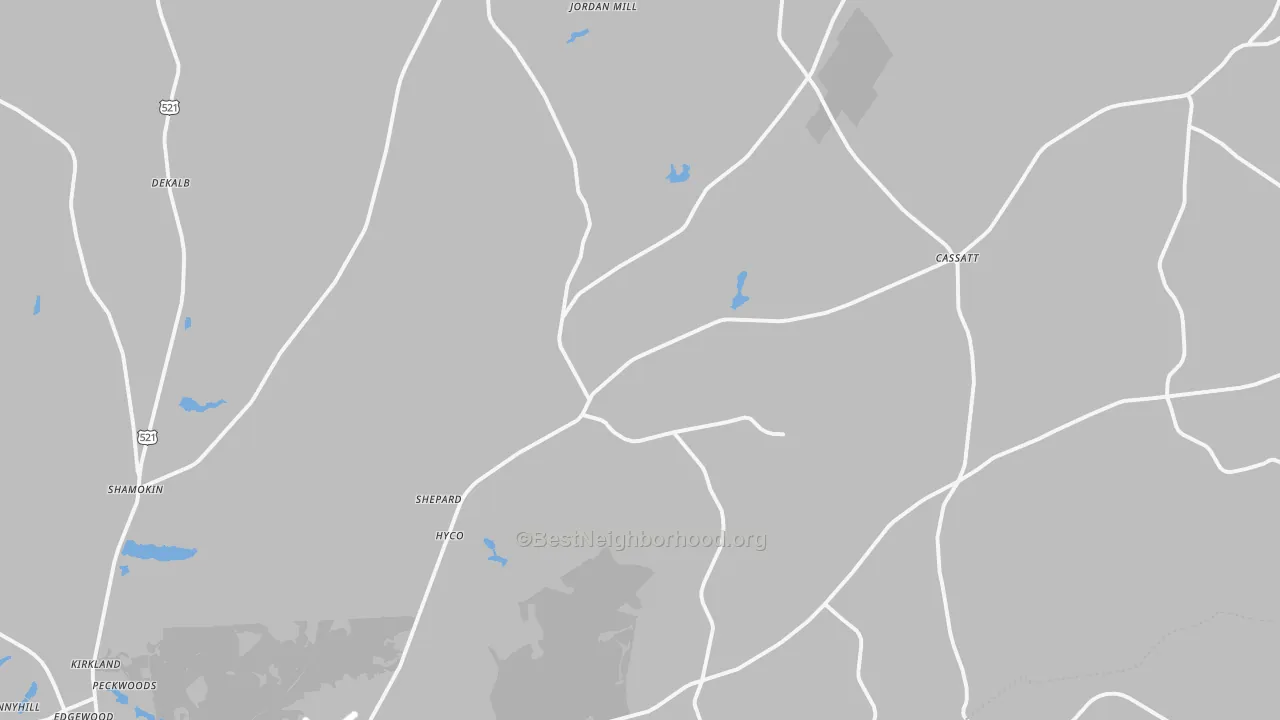 Transit Grade map of Cassatt, SC