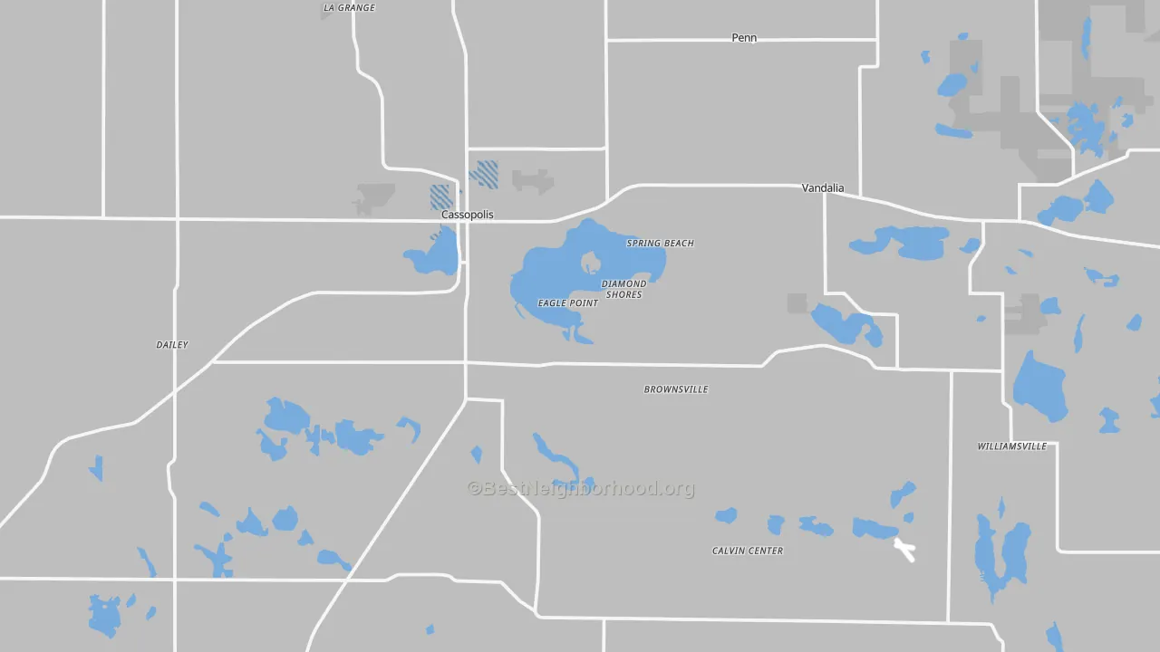 Transit Grade map of Cassopolis, MI
