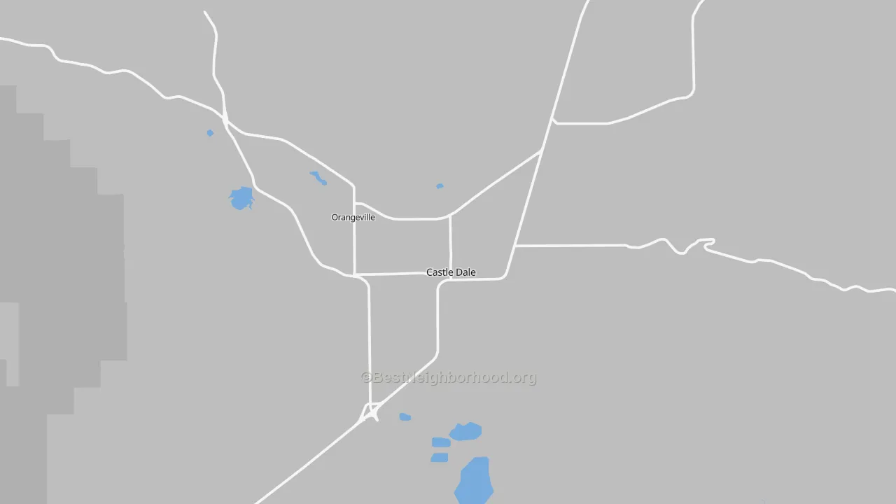Transit Grade map of Castle Dale, UT