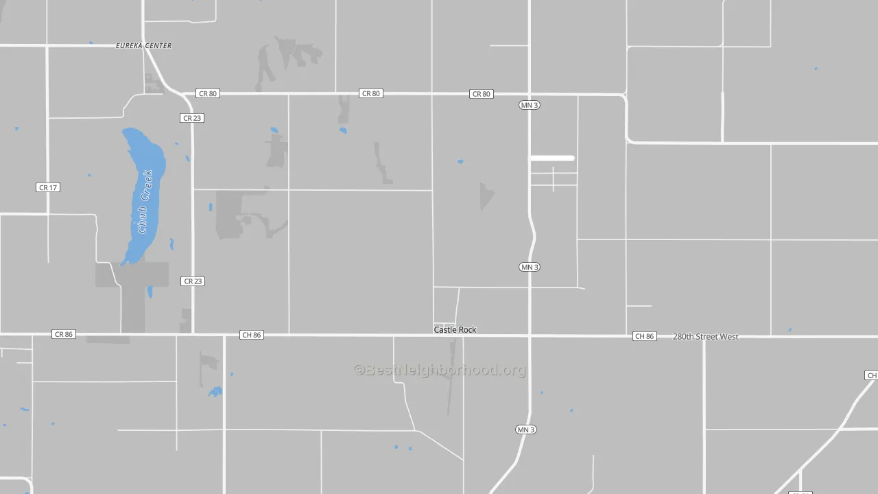 Transit Grade map of Castle Rock, MN