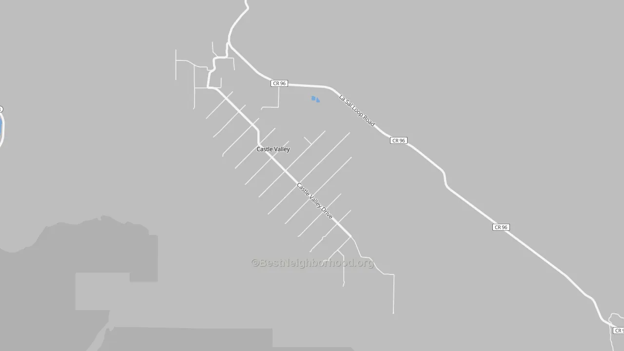 Transit Grade map of Castle Valley, UT