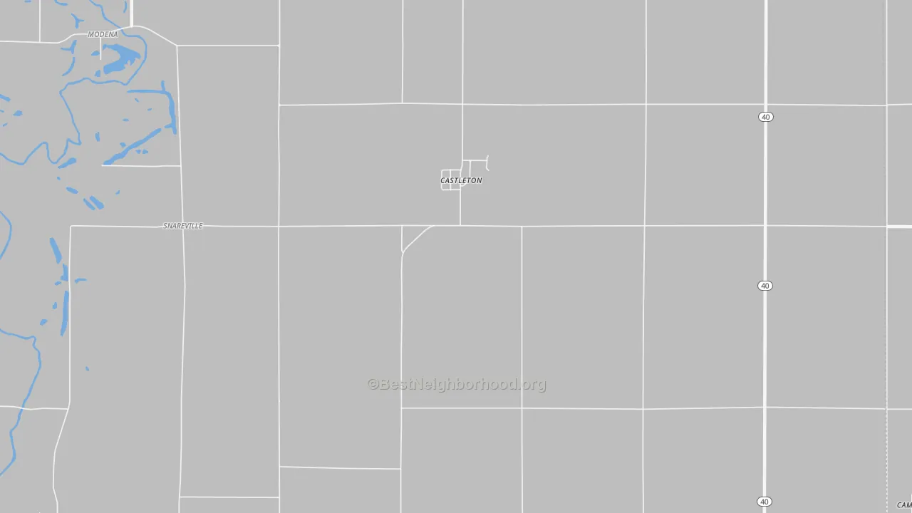 Transit Grade map of Castleton, IL