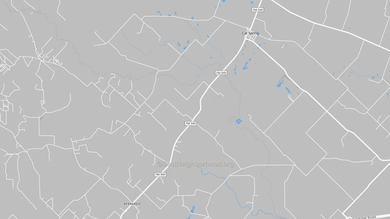 Transit Grade map of Cat Spring, TX