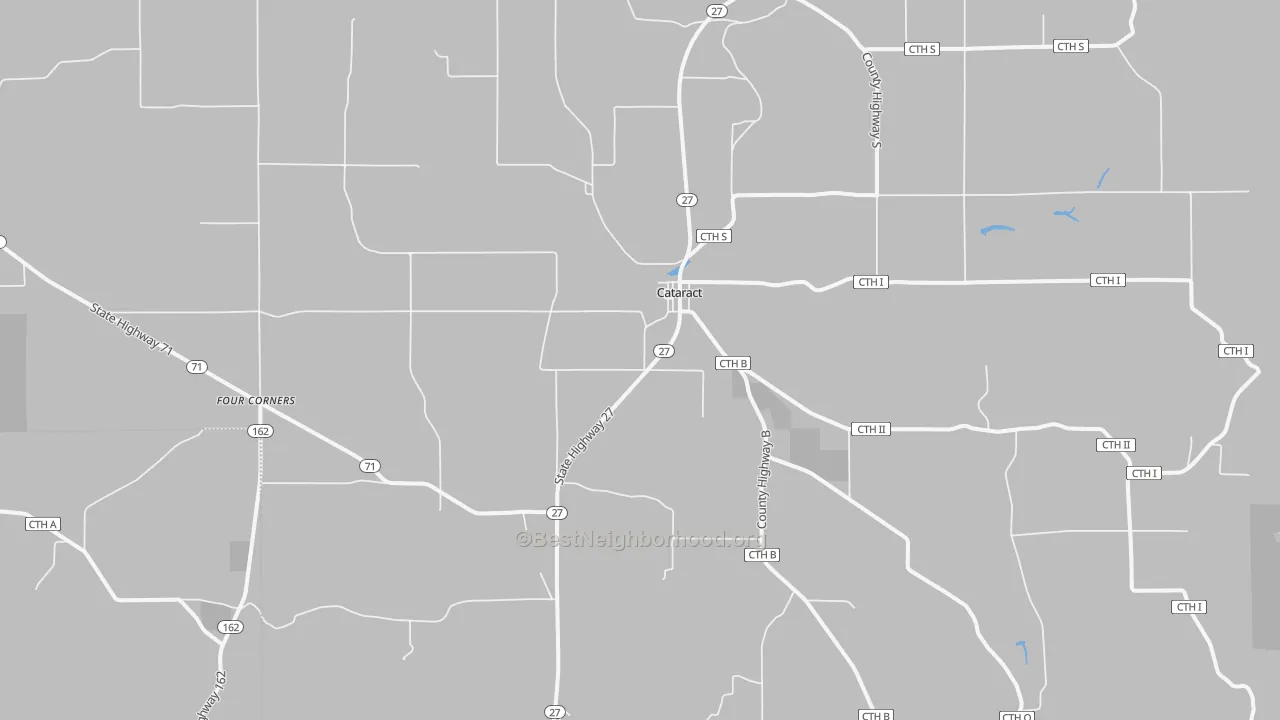 Transit Grade map of Cataract, WI