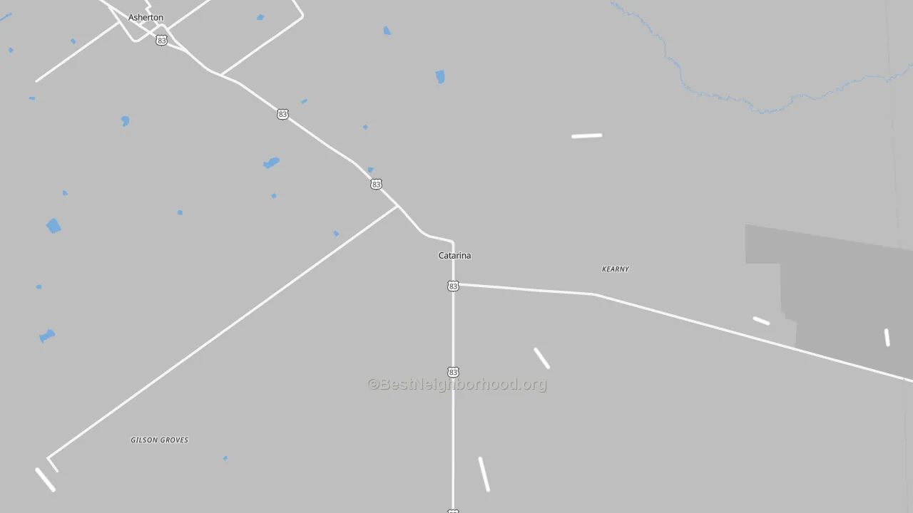 Transit Grade map of Catarina, TX