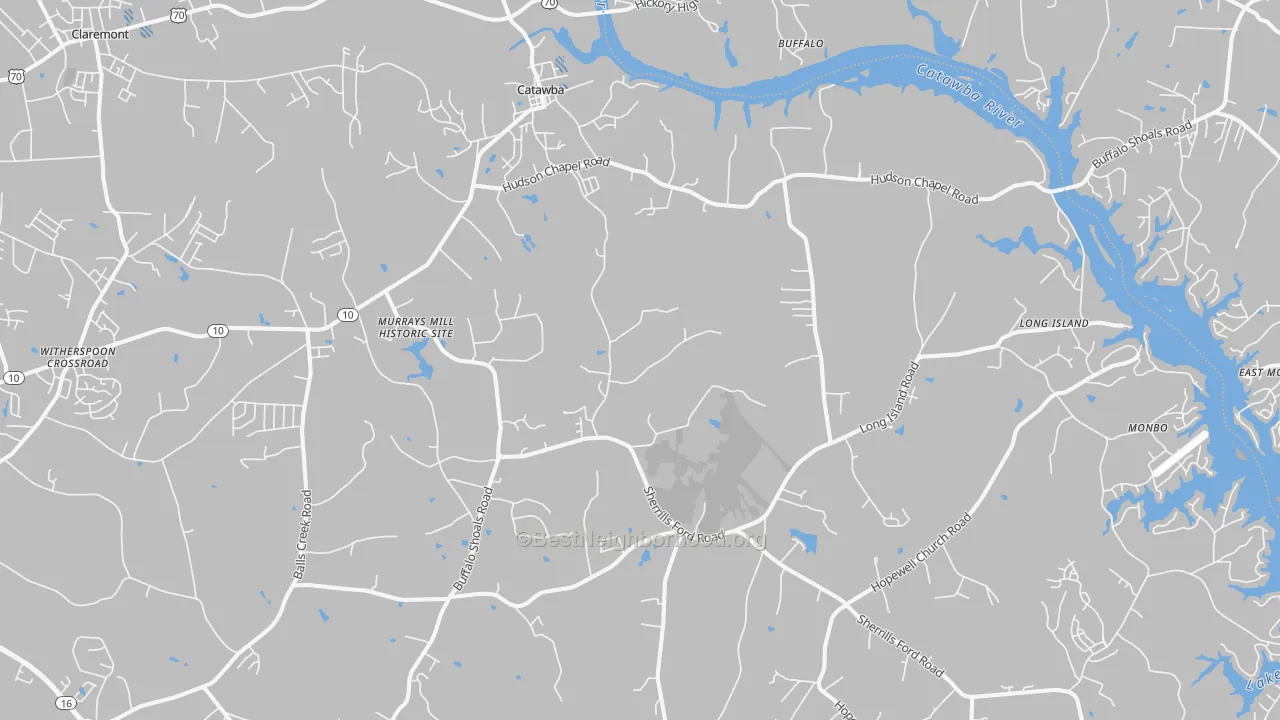 Transit Grade map of Catawba, NC