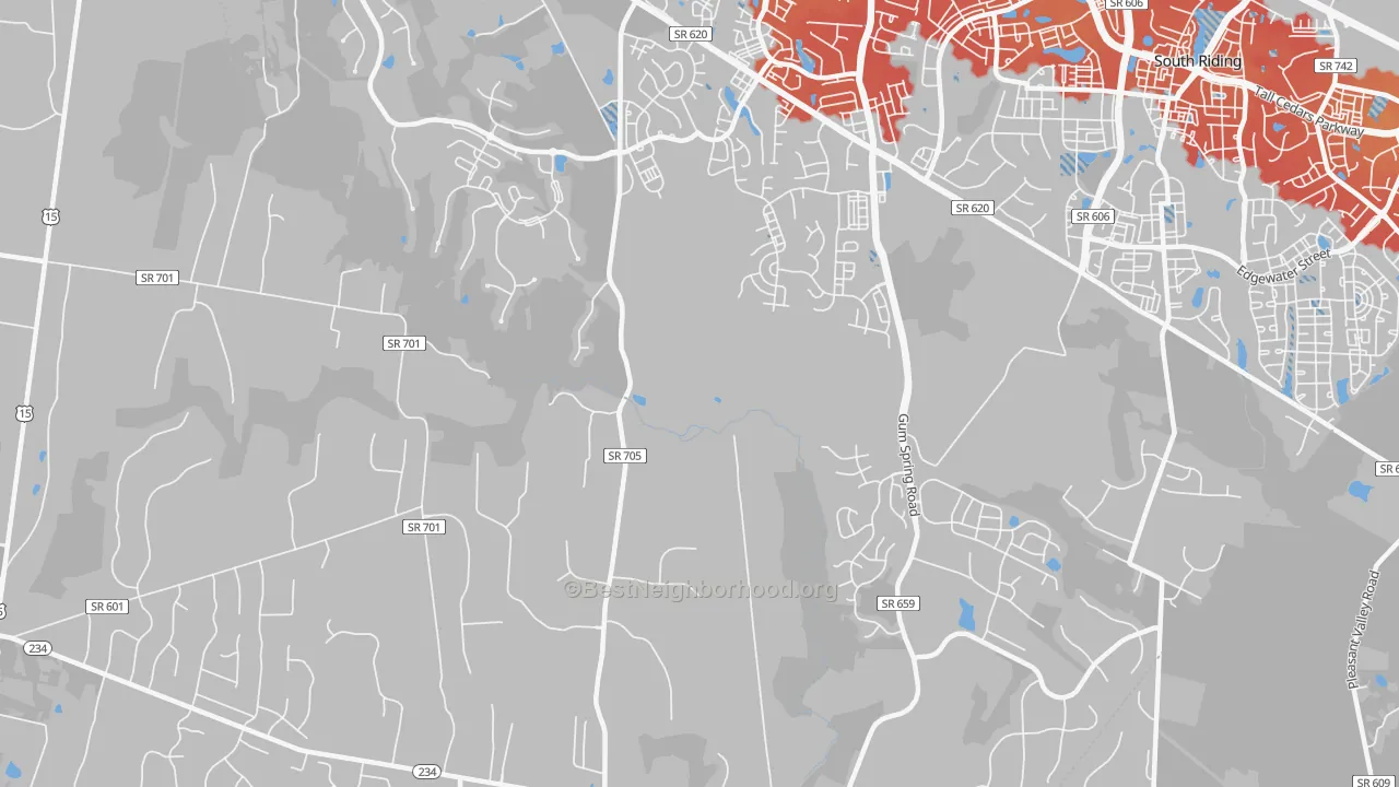 Transit Grade map of Catharpin, VA