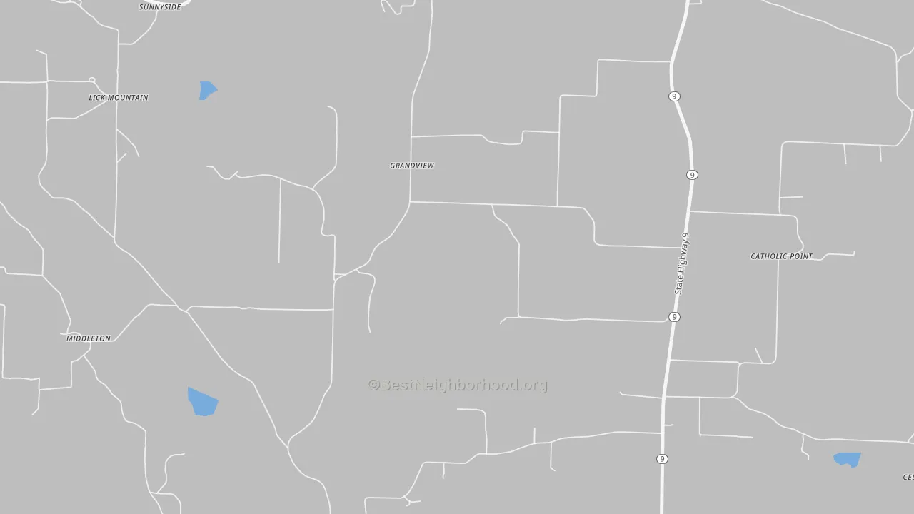 Transit Grade map of Catholic Point, AR