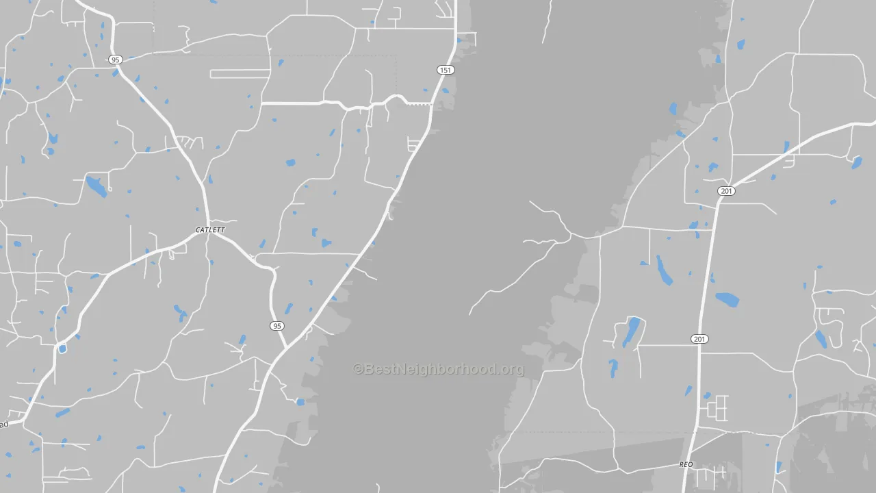 Transit Grade map of Catlett, GA