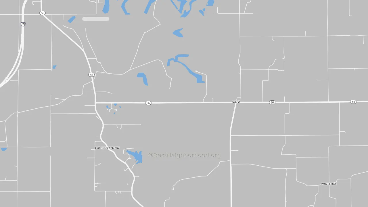 Transit Grade map of Cato, IN