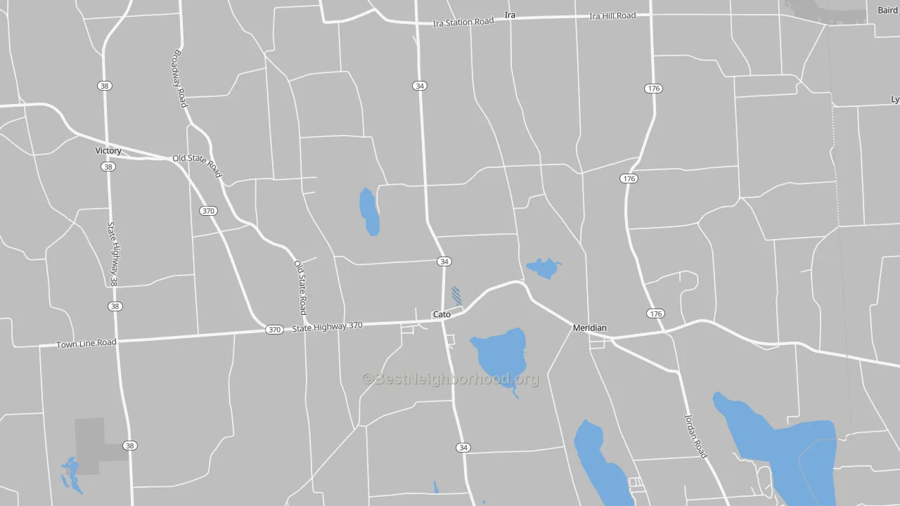 Transit Grade map of Cato, NY
