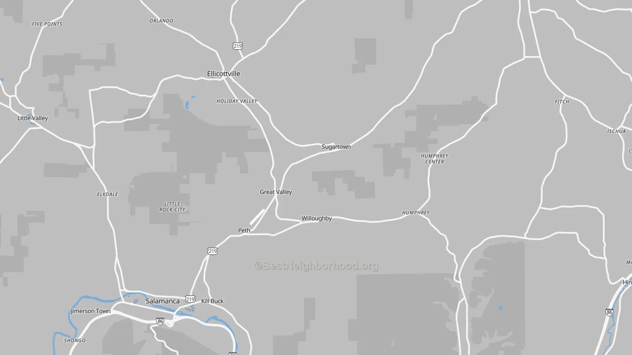 Transit Grade map of Cattaraugus County, NY