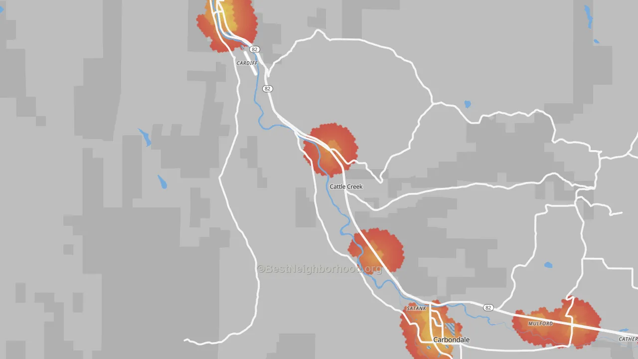 Transit Grade map of Cattle Creek, CO