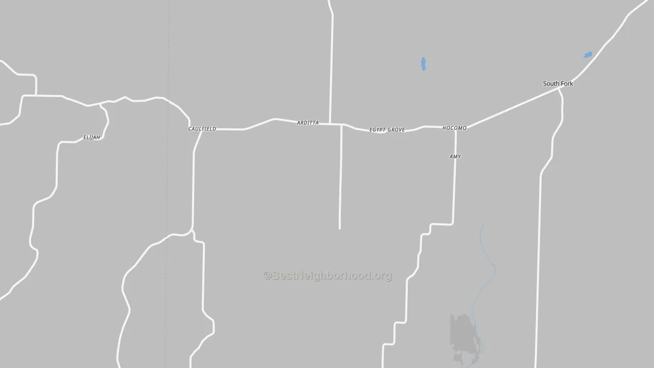 Transit Grade map of Caulfield, MO
