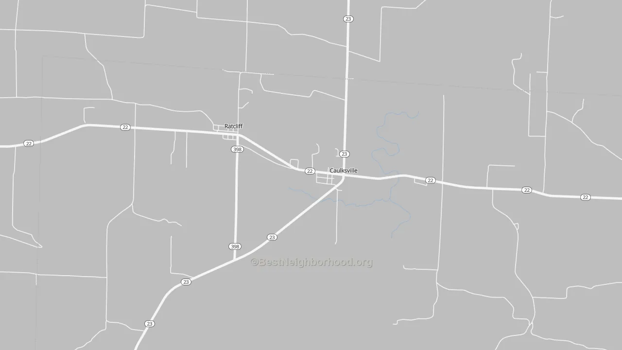 Transit Grade map of Caulksville, AR