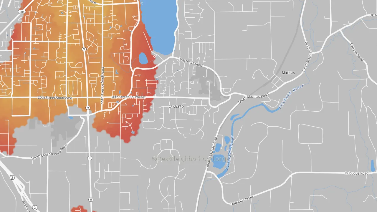 Transit Grade map of Cavalero, WA