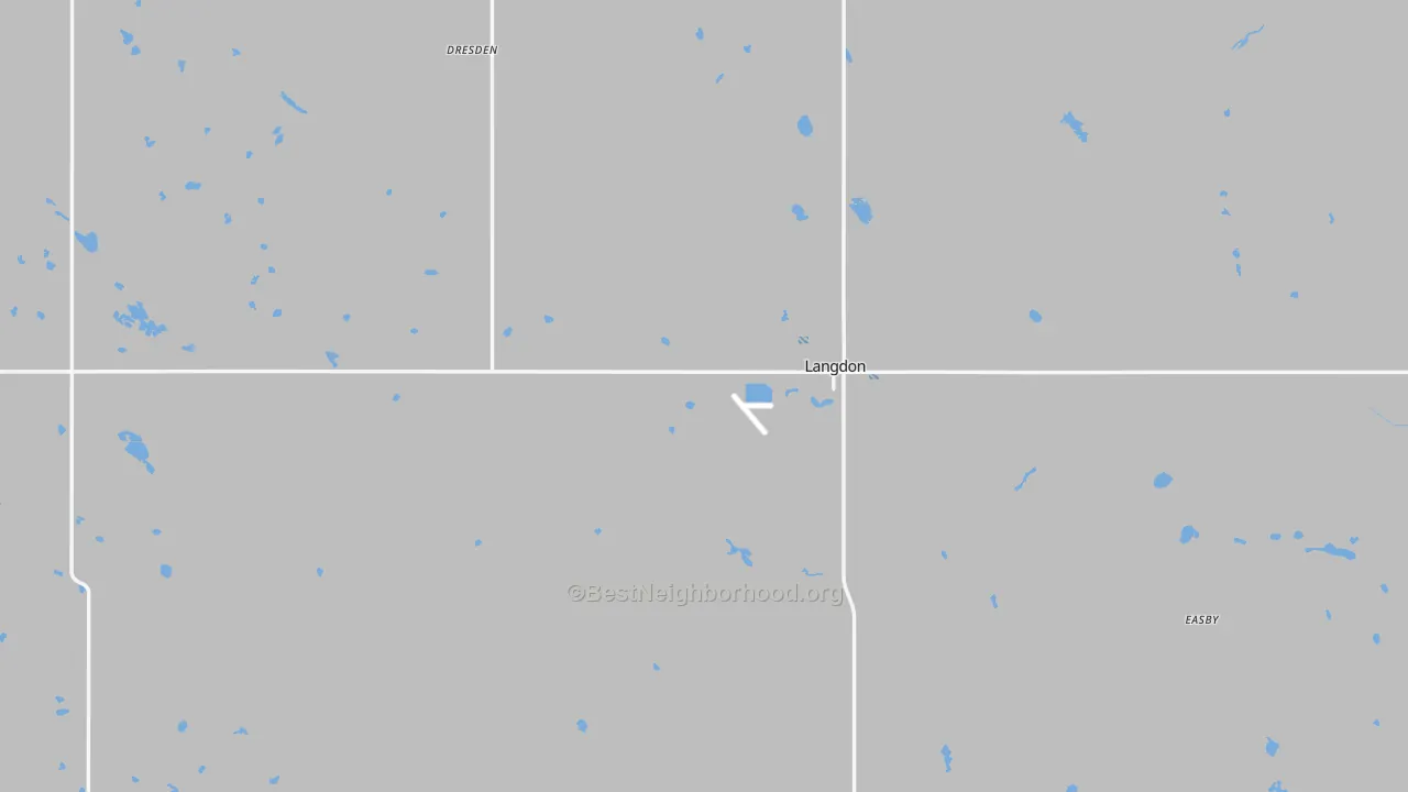 Transit Grade map of Cavalier County, ND