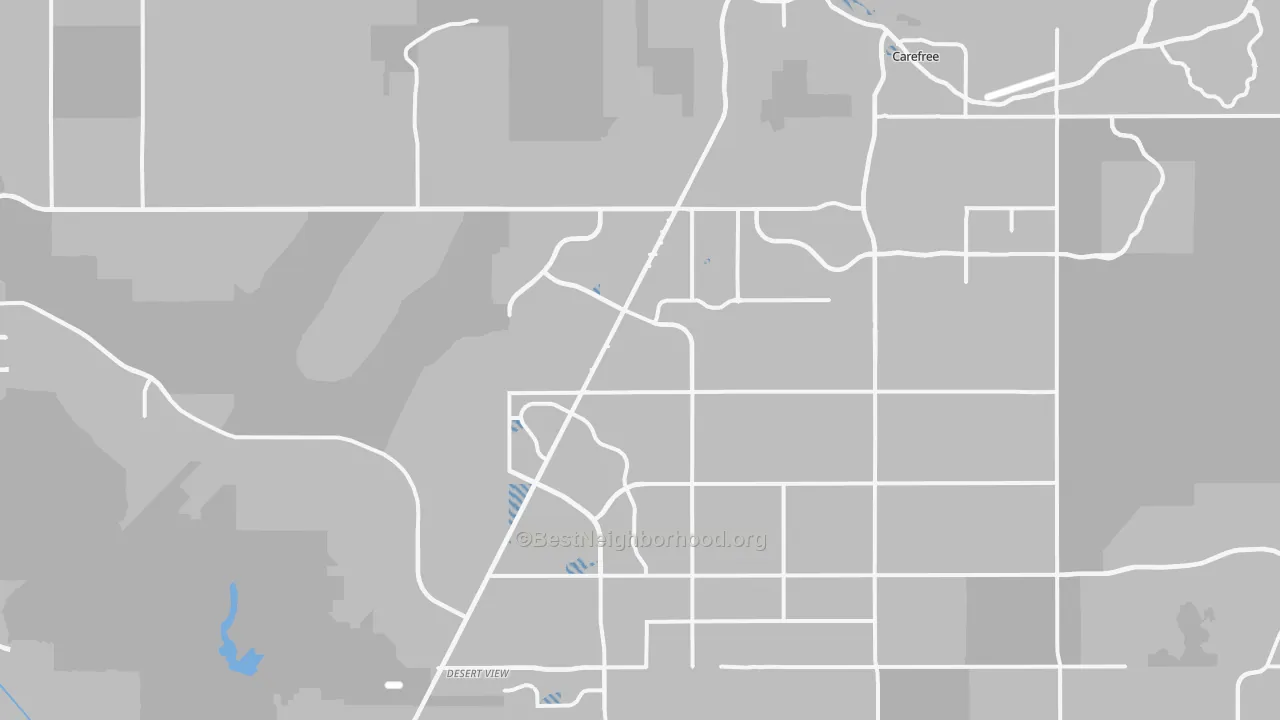 Transit Grade map of Cave Creek, AZ