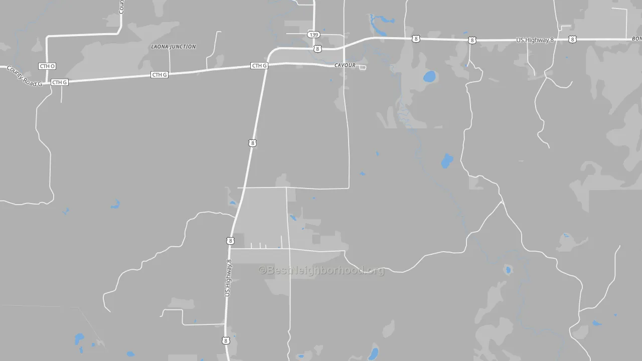 Transit Grade map of Cavour, WI