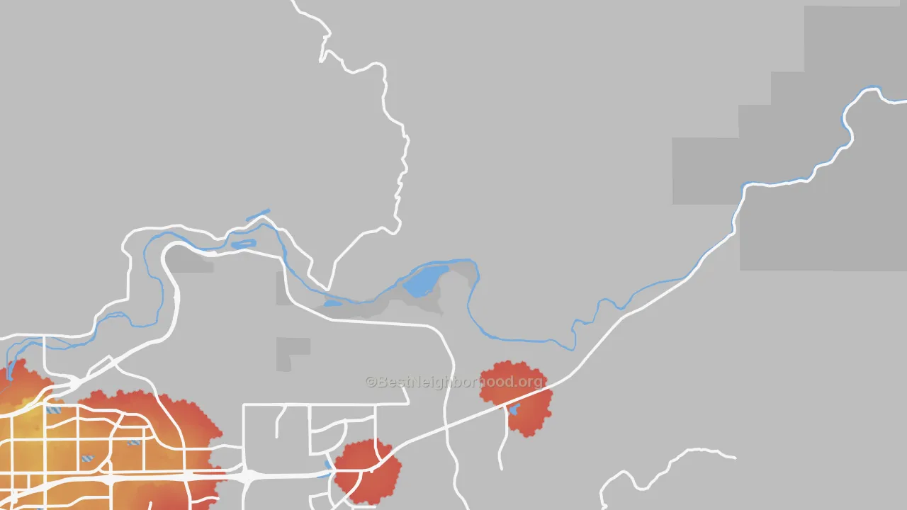Transit Grade map of Cawelo, CA