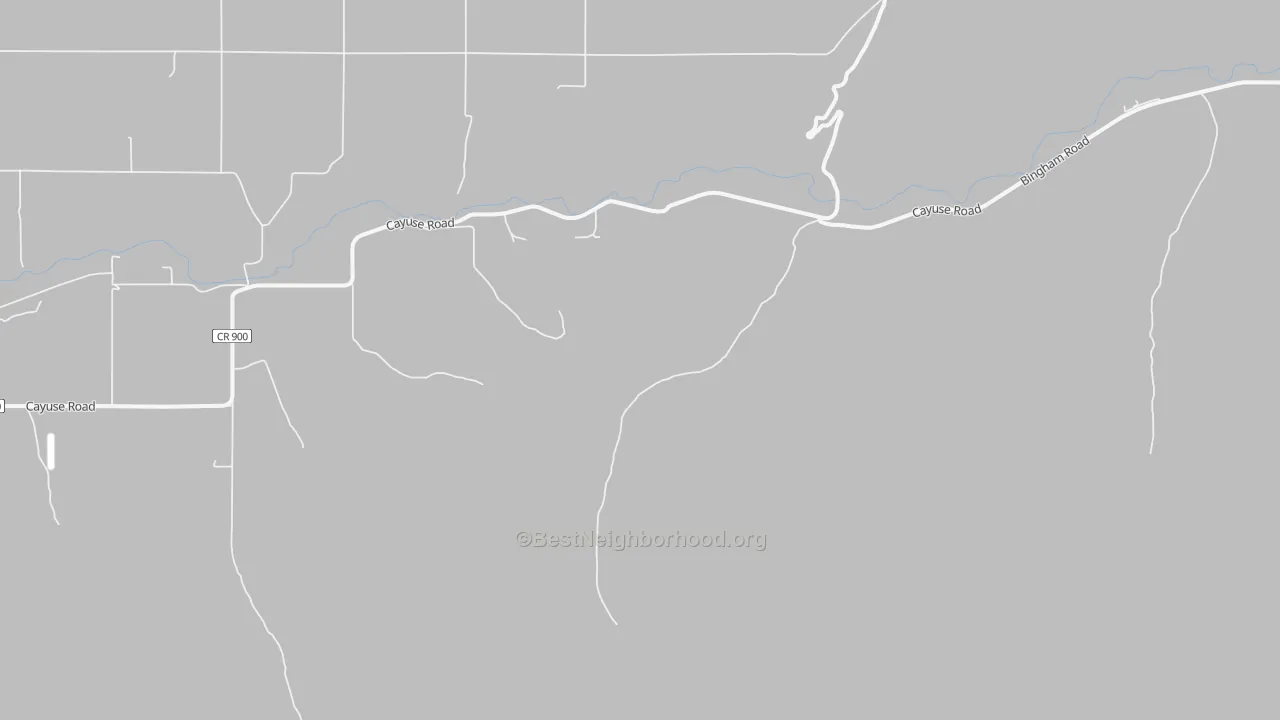 Transit Grade map of Cayuse, OR