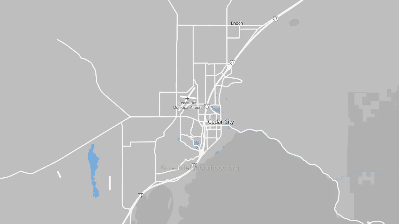 Transit Grade map of Cedar City, UT