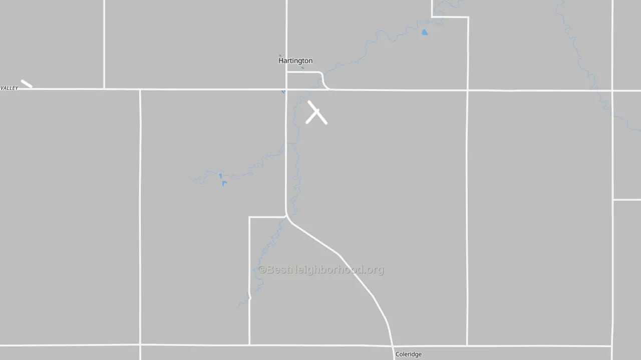 Transit Grade map of Cedar County, NE
