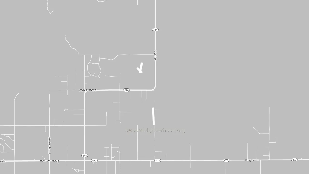 Transit Grade map of Cedar Grove, NM