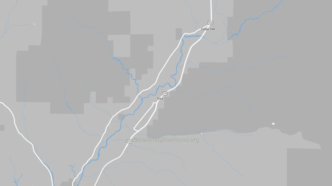 Transit Grade map of Cedar Hill, NM