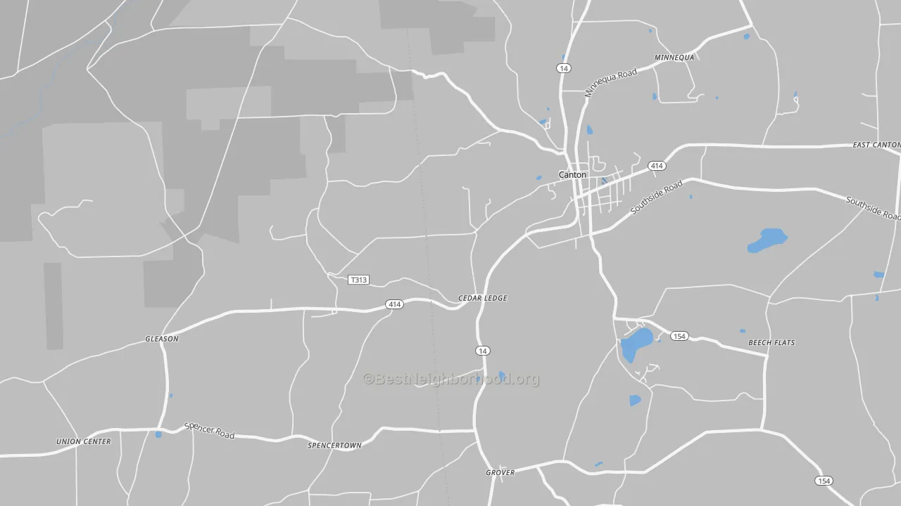 Transit Grade map of Cedar Ledge, PA