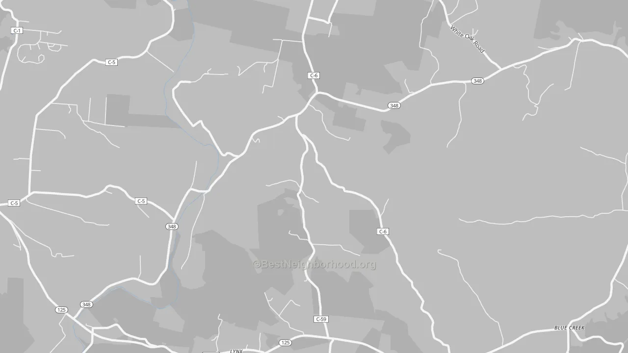 Transit Grade map of Cedar Mills, OH